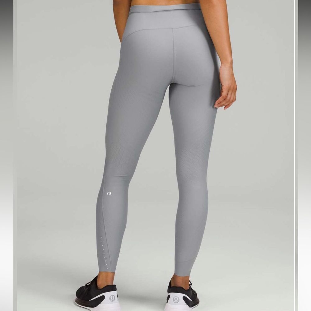 Lululemon SenseKnit High-Rise Running Tight 28" Rhino Grey Women's Size 2 - Picture 4 of 13